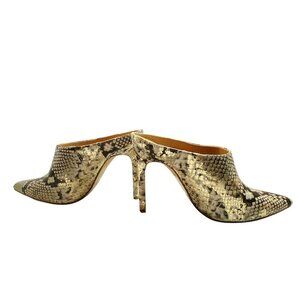 Snake Print Pointed Toe Mule Heels Womens Size 6.5  Slip-On Shoes By Express